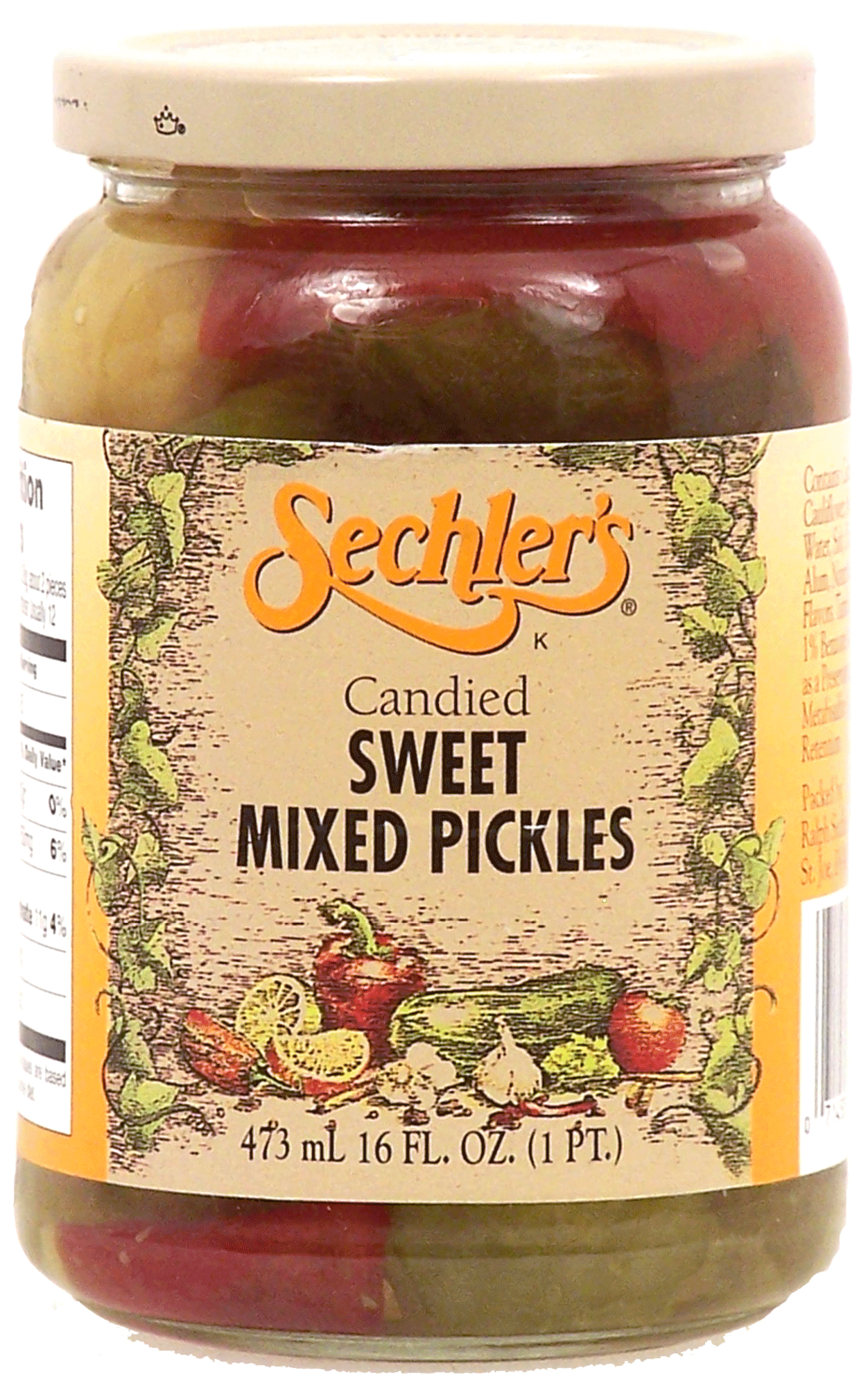 Sechler's  candied sweet mixed pickles Full-Size Picture